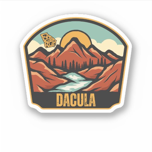 Sticker Dacula, Géorgie (Devant)