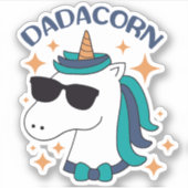 Sticker Dadacorn Avec Lunettes De Soleil (Devant)