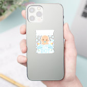 Sticker Daddy dit Boy Pregnancy Rose ou Blue Vinyl (Téléphone)