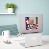 Sticker Daddy Trump (Ordinateur portable sur le bureau)