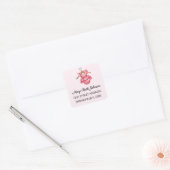 Sticker d'adresse 1.5 in pour Baby shower fille (Enveloppe)