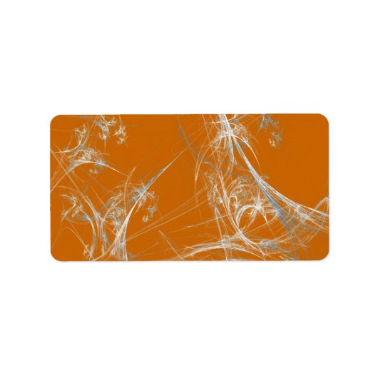 Sticker d'adresse Arrière - plan Web Fractal Spide (Devant)