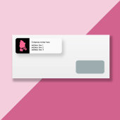 Sticker d'adresse branché pour animaux de compagni