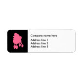 Sticker d'adresse branché pour animaux de compagni (Devant)