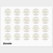 Sticker d'adresse Damask (Feuille)