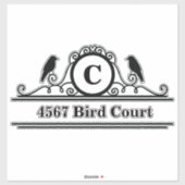 Sticker d'adresse de boîte aux lettres personnalis (Feuille)