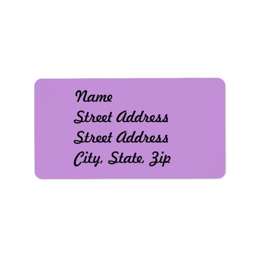 Sticker d'adresse de lavande pastel clair (Devant)