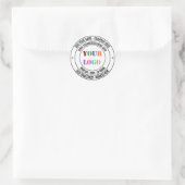 Sticker d'adresse de nom de logo d'entreprise pers (Sac)