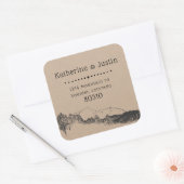 Sticker d'adresse de retour de la retraite de mont (Enveloppe)