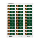Sticker d'adresse de retour de Savannah Cat (Feuille entière)