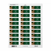 Sticker d'adresse de retour de Savannah Cat (Feuille entière)