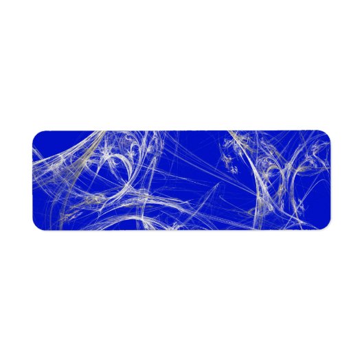 Sticker d'adresse de retour de Spider Web Fract Ar (Devant)