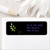 Sticker d'adresse de retour Dove of Peace Leaf (En situation)