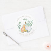 Sticker d'adresse de retour Fox - Baby shower de n (Enveloppe)
