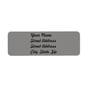 Sticker d'adresse de retour gris clair