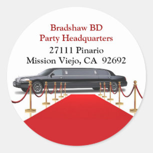 Sticker d'adresse de retour Limo