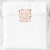 Sticker d'adresse de retour Petal rose (Sac)
