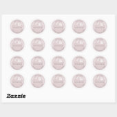 Sticker d'adresse de retour Pink Bunny (Feuille)