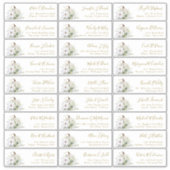 Sticker d'adresse du citrouille Fall Guest Names (Devant)