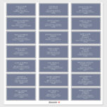 Sticker d'adresse du Mariage de Dark Navy<br><div class="desc">Cet autocollant d'adresse de mariage Dark Navy est exactement ce que vous cherchez pour compléter votre simple mariage d'humour rustique. Vous serez séduit par l'ambiance colorée et minimaliste qui y règne ! Gardez-le tel quel, ou choisissez de le personnaliser avec vos photos ! Vous pouvez également consulter d'autres articles de...</div>