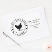 Sticker d'adresse en carton d'oeuf de ferme Best S (Enveloppe)