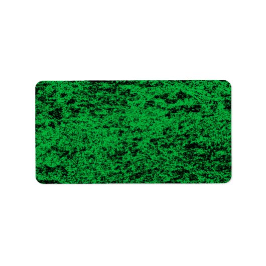 Sticker d'adresse en marbre noir et vert (Devant)