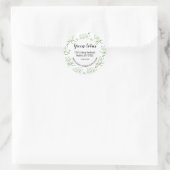Sticker d'adresse professionnelle Green Lotus Mode (Sac)