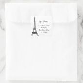 Sticker d'adresse Tour Eiffel (Sac)