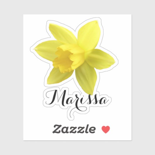 Sticker Daffodique jaune (Feuille)