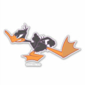Sticker DAFFY DUCK™ Prêt à combattre (Devant)