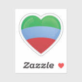 Sticker Daghestan Love (Feuille)