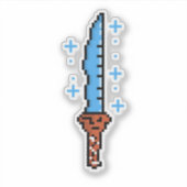 Sticker Dague de glace rétro (Devant)