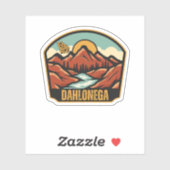 Sticker Dahlonega, Géorgie (Feuille)