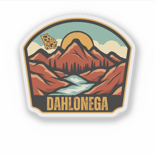 Sticker Dahlonega, Géorgie (Devant)