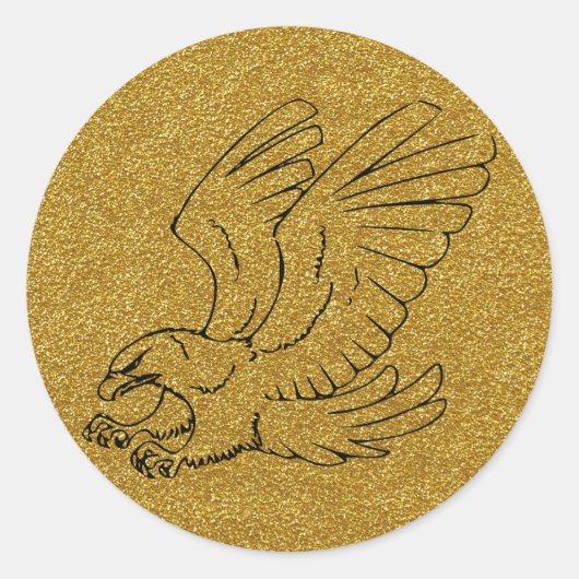 Sticker d'aigle d'or (Devant)