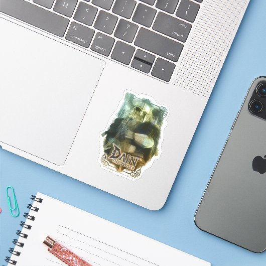 STICKER DAIN DWARF™ (Ordinateur portable avec iPhone)