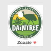 Sticker Daintree, Extrême Nord Queensland (Feuille)