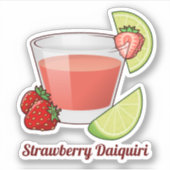 Sticker Daiquiri aux fraises (Devant)