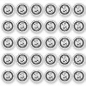 Sticker Dairy Free Wedding Place Card Mini Food Allergy (Devant)