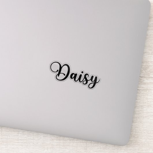 Sticker Daisy Name - Calligraphie manuscrite (Détail)