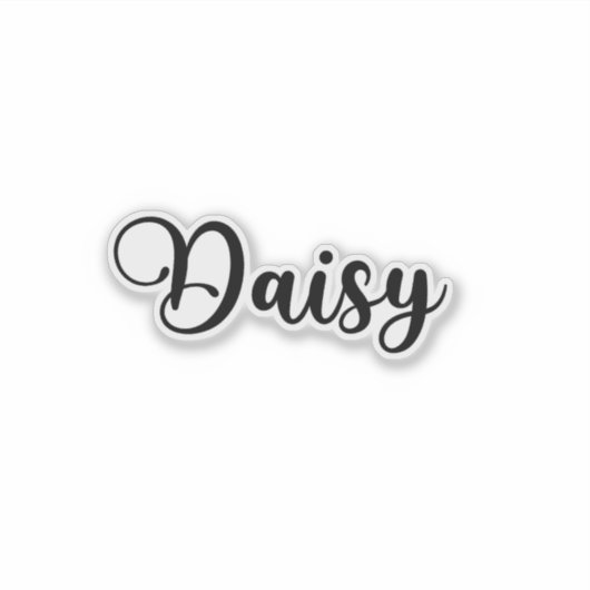 Sticker Daisy Name - Calligraphie manuscrite (Devant)