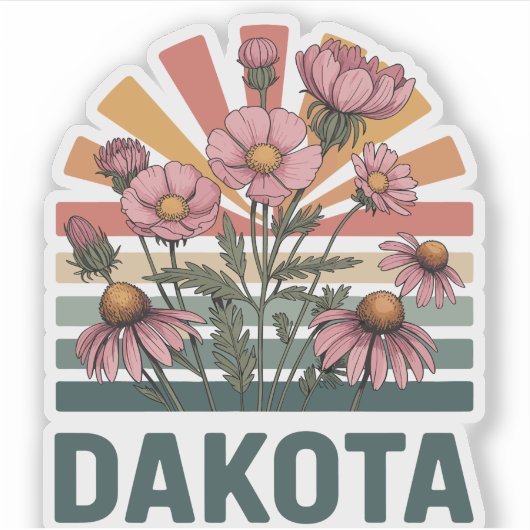 Sticker Dakota Floral (Devant)
