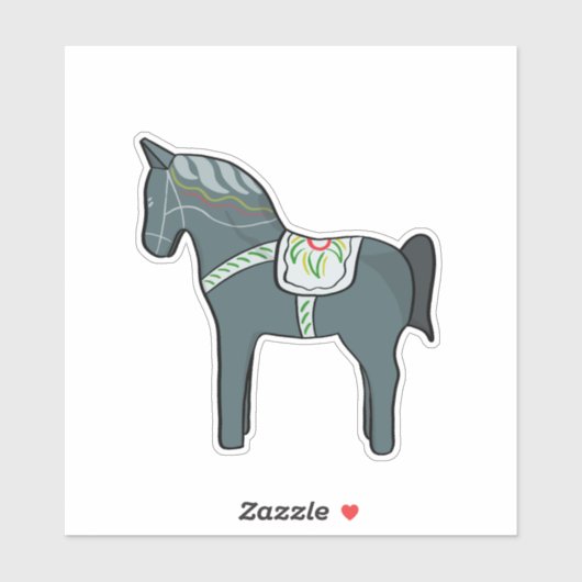 Sticker Dala horse (Feuille)