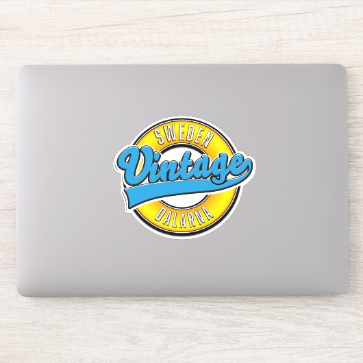 Sticker Dalarna Suède vintage (Ordinateur)