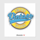Sticker Dalarna Suède vintage (Feuille)