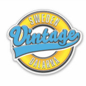 Sticker Dalarna Suède vintage (Devant)