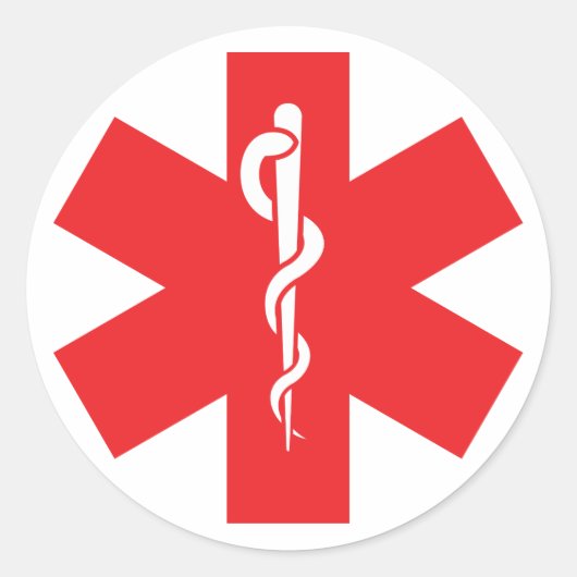 Sticker d'alerte allergique Étiquette (Devant)