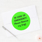 Sticker d'alerte pour animaux (Enveloppe)