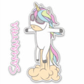 Sticker d'alimentation Unicorn Skateboard (Devant)