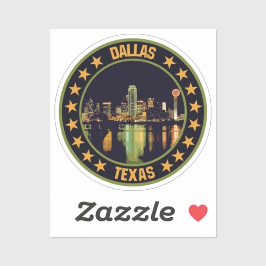 Sticker Dallas (Feuille)